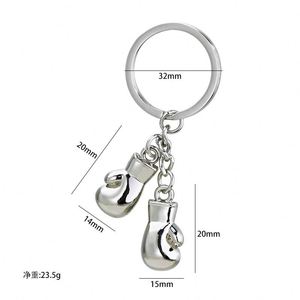 New Style 3D Metal Boxing Glove Fighting <b>Keychain</b> Sports Keyrings Gifts for Man Bag Pendants Keyrings - Product Image 6