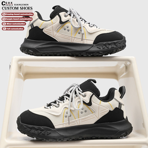 Chaussures de randonnée classiques tendance pour hommes, imperméables, avec logo personnalisé, pour la montagne et la marche en plein air - Product Image 1