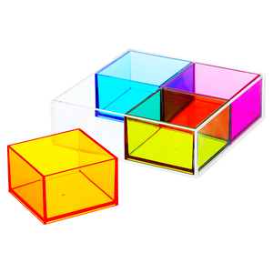 Boîtier présentoir en acrylique transparent sur mesure, adapté pour exposer les jeux LEGO ou Figurines, Non assemblé, étui de 3mm, 100 pièces - Product Image 2