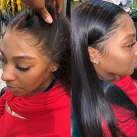 Perruques de Cheveux Humains de 30 32 34 36 38 40 Pouces, Cheveux Bruts sans Colle, Perruques Frontales Full HD en Dentelle, Perruques Péruviennes