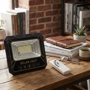 Faro LED Solare ad Alta Potenza 100W, Luce Bianca Fredda, per Esterni - Product Image 2