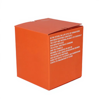 Boîte d'emballage de luxe pour gâteaux de lune orange, personnalisable avec logo imprimé, en carton de qualité supérieure, pour le Festival de la Mi-Automne