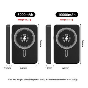 Cargador Inalámbrico Magnético de 10000 mAh, Cargador Rápido de 20 W para Teléfono Móvil de 5000 mAh, Batería Externa Personalizada de 5000/10000 mAh para iPhone - Product Image 6