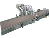 Distributeur automatique pneumatique de boissons liquides (miel, yaourt, lait) à 3 têtes en acier inoxydable, motorisé et de haute précision