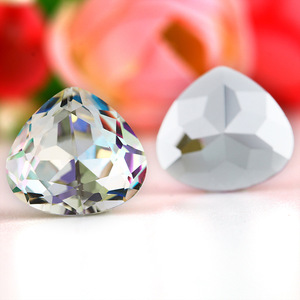 Стразы Selina Crystal <span class=keywords><strong>K9</strong></span> в форме толстого персикового сердца, стеклянные камни для аксессуаров для одежды, головных уборов и вечерних сумок, для DIY-дизайна ногтей - Product Image 4