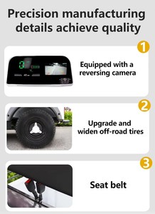 Voitures de <span class=keywords><strong>golf</strong></span> électriques miniatures attrayantes, buggy 2 places avec moteur sans balais, autonomie de 50-70 km, pour la location dans les parcs d'attractions - Product Image 4