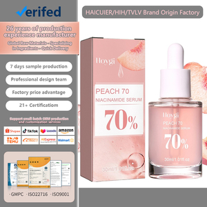 Sérum 30ml OEM/ODM/OBM à la Nicotinamide <span class=keywords><strong>pour</strong></span> Resserrement des <span class=keywords><strong>Pores</strong></span>, Hydratation, Éclaircissement des Marques d'Acné, Atténuation des Rides et des Taches, Blanchiment et Adoucissement <span class=keywords><strong>de</strong></span> la Peau - Product Image 1