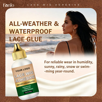 Colle pour perruques imperméable à l'eau, adhésif capillaire invisible à forte tenue pour perruques Lace Frontal et toupets, marque privée, OEM, vente en gros, usine