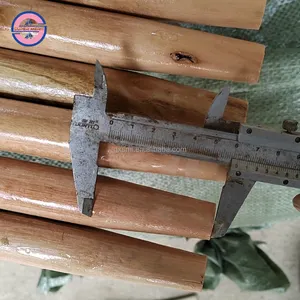 Pegangan pel kayu 120x2,2 cm, gagang pel bromomstick kayu/pernis dan pvc dilapisi sapu kayu untuk pembersih lantai