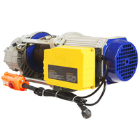 Nouvelle palan électrique à câble en aluminium étanche 750/1500 kg, 220 V, frein automatique, télécommande, 14 m/min, levage de marchandises, CE