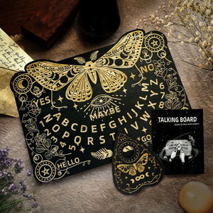 Nouveauté Planche <span class=keywords><strong>Ouija</strong></span> Pendule en Bois Noir pour Réponses Outils de Divination pour Pratiques Occultes Autel <span class=keywords><strong>Jeu</strong></span> de Planche <span class=keywords><strong>Ouija</strong></span> Parlante - Product Image 2