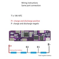 Système de gestion de batterie (BMS) pour lampadaires solaires, pack de batteries 4S 14,8V 5A, carte de protection de batterie 14500 avec NTC pour pulvérisateur