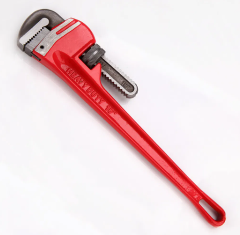 Heavy Duty Adjust Wrench Customizable 8 10 12 14 18 24 36 48 Inch Carbon Steel Pipe Wrench with Aluminum Handle OEM Support