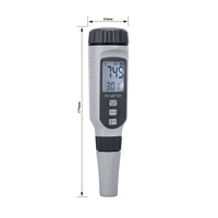 Testeur de qualité de l'eau portable professionnel de type stylo, pH-mètre, acidimètre pour aquarium, pH-mètre d'acidité de l'eau PH818 neuf