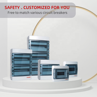 Nouveau Design Boîte de combinaison vide IP65 Carte de distribution en plastique extérieur 39way 3 Din Rail Boîtes de distribution électrique
