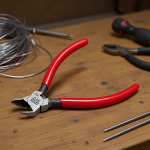 Cortadores de alambre 187 C de 6 pulgadas con mango rojo para corte de precisión - Product Image 3