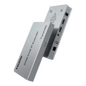 Extenseur 4K pour 200 m sur fibre pour <span class=keywords><strong>KVM</strong></span> métallique <span class=keywords><strong>IP</strong></span> RJ45 Ethernet CAT5e/6 émetteur-récepteur USB clavier souris 3D DTS - Product Image 2