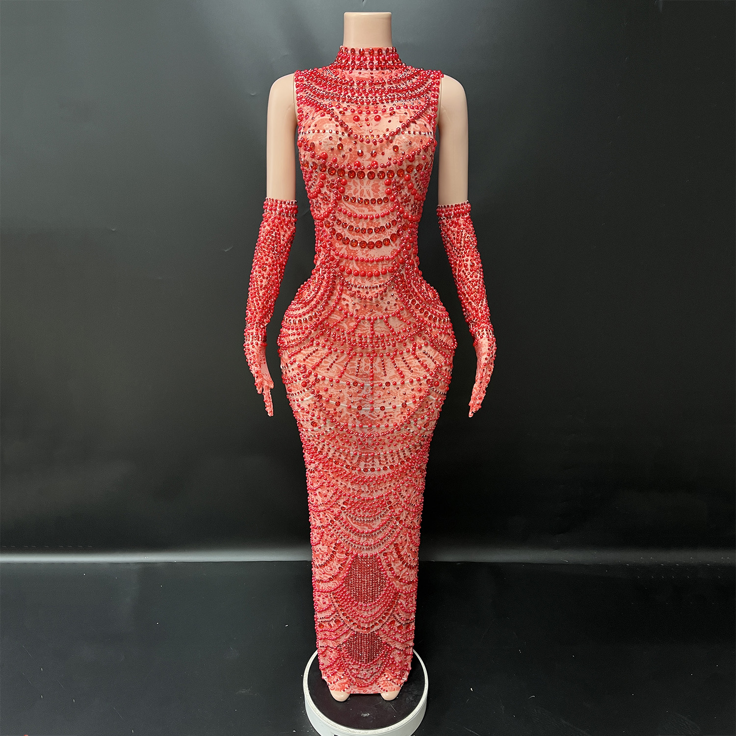 Low Price Jewelry Red Prom Dress Elegant Sequined Long Dress | Alibaba.com