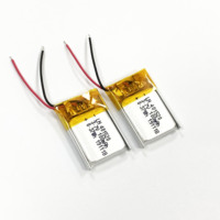 Baterías de Polímero de Iones de Litio Slim Lipo 601030 3.7V 35mAh/50mAh/130mAh, Batería LN con Certificación RoHS en Venta