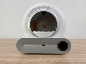 Bac à litière automatique pour chat autonettoyant de 65L Robot intelligent compatible Wi-Fi avec télécommande d'application 24H Élimination des odeurs