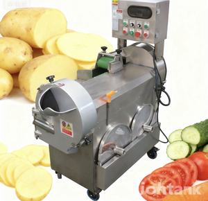 कॉसैवा मीठे आलू और आलू चिप्स सब्जी कटर के लिए जोहाटटैंक वाणिज्यिक इलेक्ट्रिक सब्जी कटर मशीन गर्म - Product Image 1