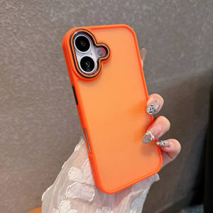 كمبيوتر صلب غير لامع مضاد للانزلاق مقاوم للتآكل لهاتف آيفون 17 Air 16 15 13 Pro Max 11 12 6 7 <span class=keywords><strong>8</strong></span> XS XR SE20 غلاف متنقل - Product Image 1