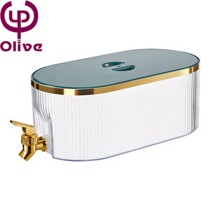 Bouilloire légère de luxe de grande capacité <span class=keywords><strong>avec</strong></span> couvercle de <span class=keywords><strong>robinet</strong></span> en verre transparent pour les fêtes pour le stockage de la canette de thé à fleurs au réfrigérateur - Product Image 6