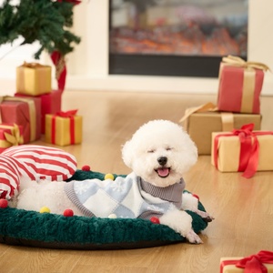 UFBemo Pull chaud tricoté à col roulé pour chiens et chats, toutes saisons, vêtements de vacances, vêtements confortables et extensibles - Product Image 6