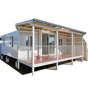 ขยาย 20ft พับคอนเทนเนอร์สําเร็จรูปบ้าน 40ft พับคอนเทนเนอร์ขยาย Modular Cabin สําหรับบ้านหรือร้านค้า