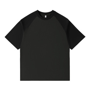 Camiseta personalizada de algodón grueso de 280g, color sólido, cuello redondo, manga corta, para ocio y promoción. - Product Image 3