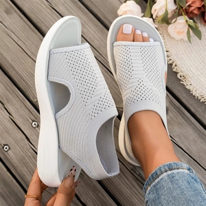 <span class=keywords><strong>Sandalias</strong></span> Casuales de Plataforma con Punta Abierta para <span class=keywords><strong>Mujer</strong></span>, Talla Grande, Transpirables, Suaves, Deportivas, de Tacón Bajo, a la Moda, Impermeables, para Caminar - Product Image 3