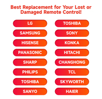 Télécommande universelle pour téléviseurs LG, Samsung, TCL, Changhong, Hisense, Haier, Skyworth, compatible avec les téléviseurs LCD Whaley, téléviseurs Whaley