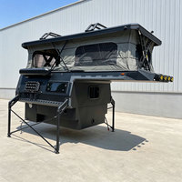 Pick-up moderne 4 places avec fonction de camping tout-terrain étendue, en aluminium léger et élégant pour F150