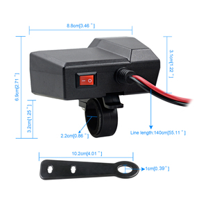 Caricatore Mobile per moto caricabatterie per telefono <span class=keywords><strong>cellulare</strong></span> adattatore per doppio caricatore Usb per moto - Product Image 6