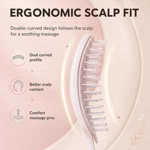 Nuevo Cepillo Ovalado Compacto Personalizado de Venta Caliente para Peinar el Cabello con Cerdas de Nylon, Masaje del Cuero Cabelludo y Eliminación de Cabello Rizado - Product Image 4