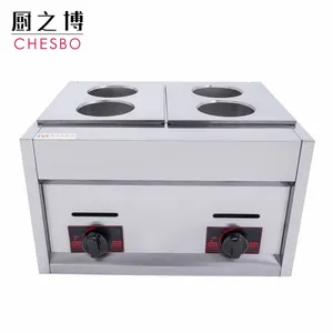 Fabriek Prijs Rvs Gas Keuken Koken Apparatuur Voor Restaurant Commerciële Pasta Boiler Instant Noodle Fornuis Machine