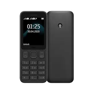 저렴한 기능 전화 GSM 노키아 125 원래 사용 된 휴대 전화 잠금 해제 바 키패드 핸드폰 도매 216 105 106 6310