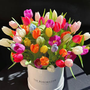 Tulipán Artificial de Poliuretano Suave al Tacto, Decoración para el Hogar, Tulipán Artificial, Venta Caliente - Product Image 2