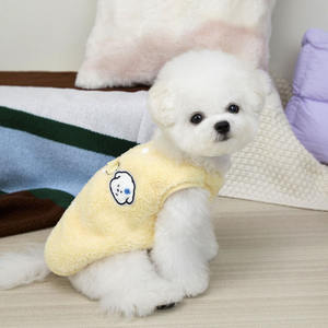 เสื้อกั๊กผ้าฟลีซสำหรับสัตว์เลี้ยงแบบเรียบง่ายอบอุ่นในฤดูใบไม้ร่วงและฤดูหนาว - Product Image 2