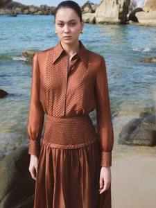 Wholesale Womens <b>Skirts</b> Eco Friendly RIDDA MAXI <b>SKIRT</b> 73% Cupro - 27% Polyester Elegant ODM Clothing <b>Long</b> <b>Skirt</b> from Vietnam - Product Image 5