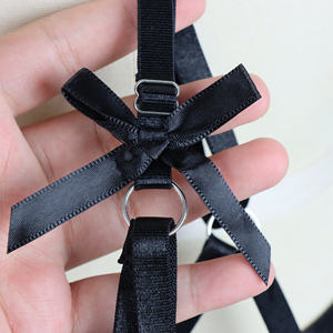 Grosir pakaian dalam harnes sabuk Garter seksi wanita dewasa lucu sabuk Garter hitam - Product Image 4