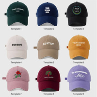 Casquette de baseball unisexe en coton 6 panneaux, personnalisable avec logo brodé de haute qualité, couleur unie, boucle métallique, style Dad Hat