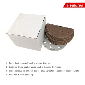 6Inch 15 Holes Hook and Loop FV Sanding Disc <strong>Wet</strong>/<strong>Dry</strong> Sanding Paper Soft Superfine <strong>Sandpaper</strong> for Automotive Scratches Removing - Product Image 5