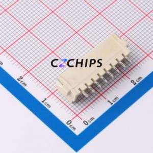 ZX-HA2.54-8PWT Wire-to-Board Pin Header SMD,P=2.54mm,Horizontal Mount Connector 1x8P 2.5mm Horizontal Mount XHB - Product Image 2