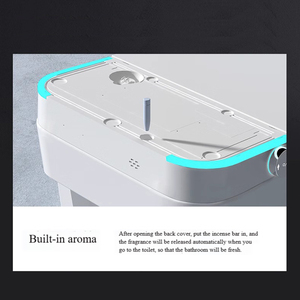 Inodoro Inteligente Automático con Taza Alargada, Moderno, <span class=keywords><strong>de</strong></span> Cerámica, Montado en el Suelo, con Doble Descarga, Asiento Calefactado y Control Remoto - Product Image 4
