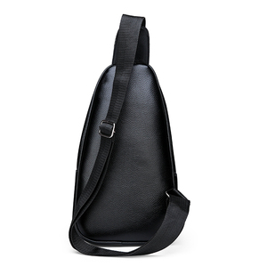 Sac à bandoulière motif <span class=keywords><strong>Crocodile</strong></span> <span class=keywords><strong>noir</strong></span> pour hommes, sac carré simple en PU - Product Image 4