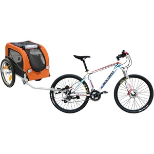 Remorque de vélo pliante <span class=keywords><strong>pour</strong></span> <span class=keywords><strong>chien</strong></span> de compagnie, attelage universel de 20 pouces, chariot mobile de transport <span class=keywords><strong>pour</strong></span> animaux de compagnie - Product Image 2
