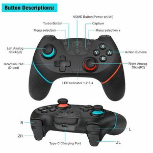 Control Inalámbrico de 6 Ejes para Nintendo <span class=keywords><strong>Switch</strong></span> Pro, Control BT con Joystick, <span class=keywords><strong>Mando</strong></span>, Controlador, Accesorios para Juegos - Product Image 6