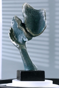 Ornements d'art abstrait de style européen 'Silence is Gold' <span class=keywords><strong>Sculpture</strong></span> de <span class=keywords><strong>visage</strong></span> en résine <span class=keywords><strong>Couple</strong></span> écologique pour l'amour Ornement Offre spéciale - Product Image 5