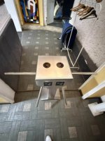 Tourniquet trépied à monnayeur double voie pour contrôle d'accès payant à l'entrée des toilettes publiques
